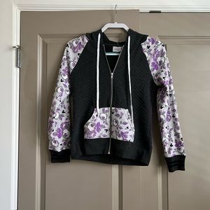 Disney Boutique Sz Small Two Tone Zip Up Hoodie